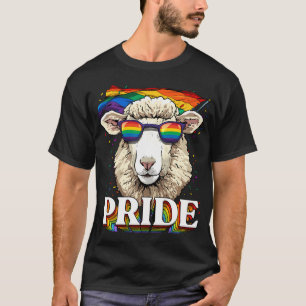 Pride Sheep Lamb Lgbtq Rainbow Flag Pride Month T-Shirt
