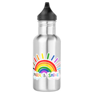 Pride & Shine LGBTQ+ Rainbow Sunrise Happy 532 Ml Water Bottle
