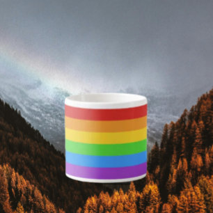 Pride Shot: Rainbow Flag Espresso Cup