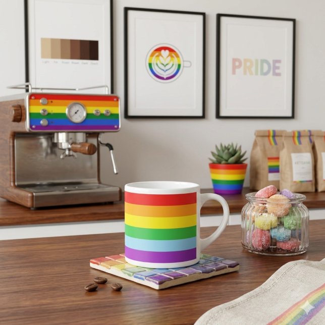 Pride Shot: Rainbow Flag Espresso Cup (Creator Uploaded)