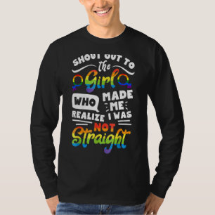 Pride Shout Out To The Girl Lesbian Pride Lgbt Gay T-Shirt
