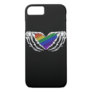 Pride - Skeleton Hands Holding Heart Classic Case-Mate iPhone Case