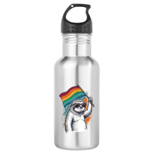 Pride Sloth Vintage Engraving T-Shirt Design_1 532 Ml Water Bottle