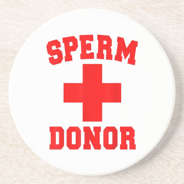PRIDE SPERM DONOR DISPENSER FUNNY HALLOWEEN COSTUM COASTER (Front)