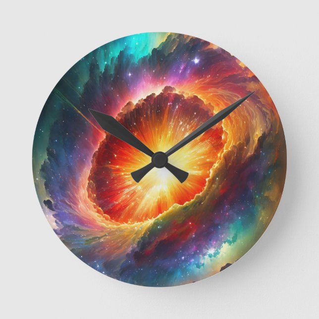 Pride Supernova - Round Clock (Front)