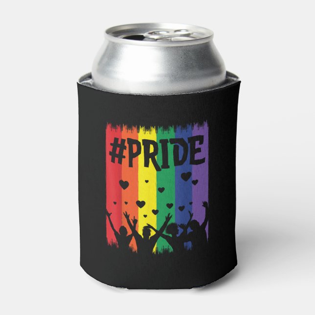 #Pride Swagazon LGBT LGBTQ LGBTQ+ Pride Coworker A Can Cooler (Can Front)