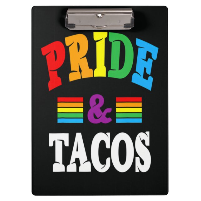 Pride Tacos Lgbt Clipboard (Front)