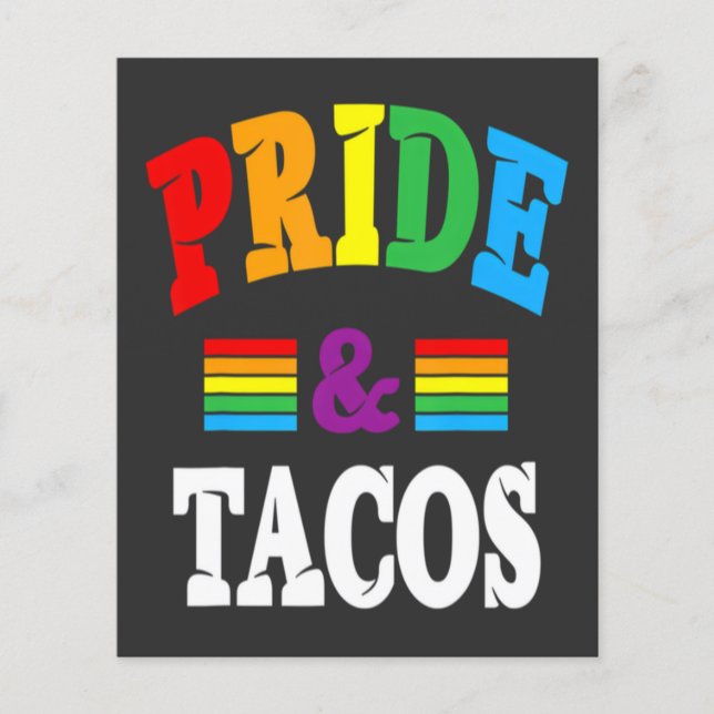 Pride Tacos Lgbt Flyer (Front)