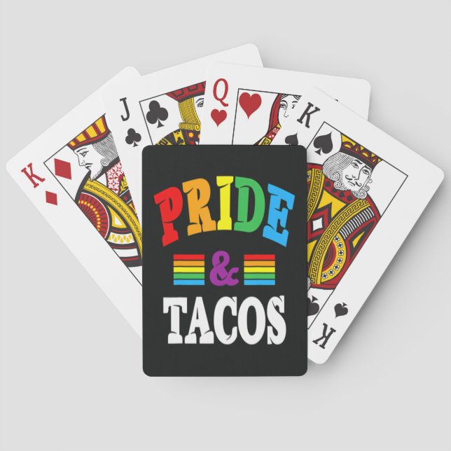 Pride Tacos Lgbt Playing Cards (Back)
