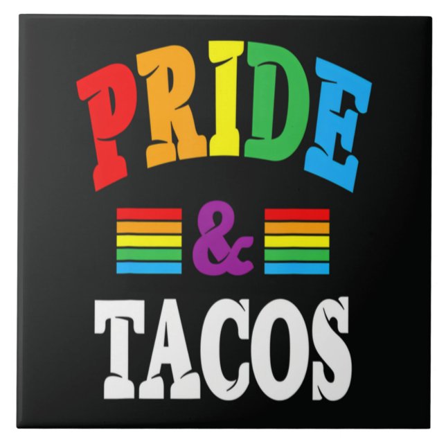 Pride Tacos Lgbt Tile (Front)