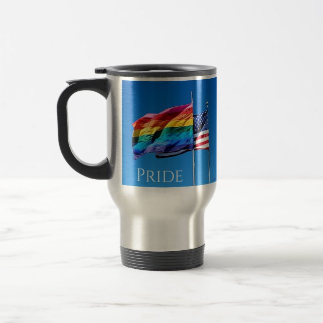 'Pride'  Travel Coffee Mug (Left)