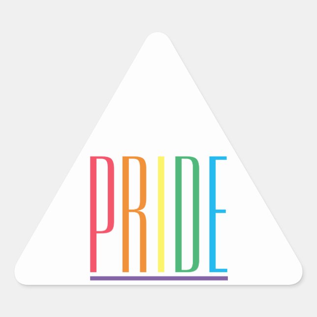 PRIDE Triangle Stickers  (Front)