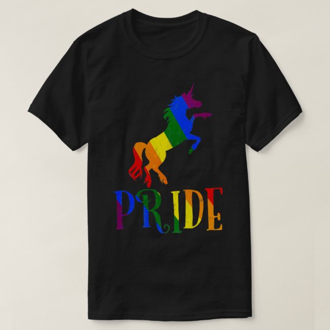 Pride Unicorn LGBT T-Shirt (Design Front)