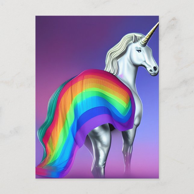 Pride Unicorn Postcard (Front)
