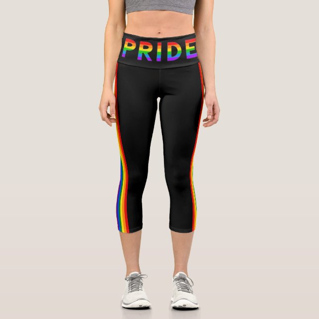 PRIDE Unisex  Capri Leggings (Front)