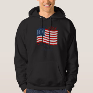 Pride Us Flag Usa 4th Of July Patriotic American Hoodie