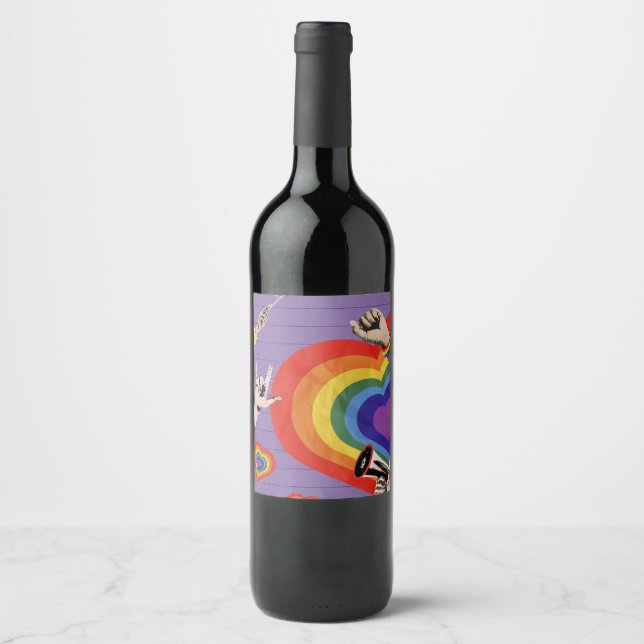 Pride Wine Bottle  Wine Label (Front)