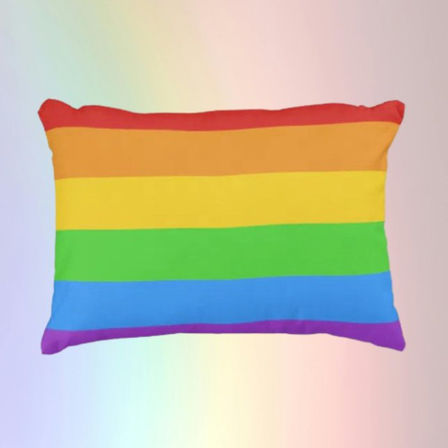Prideful Comfort: Rainbow Flag Decorative Cushion (Creator Uploaded)
