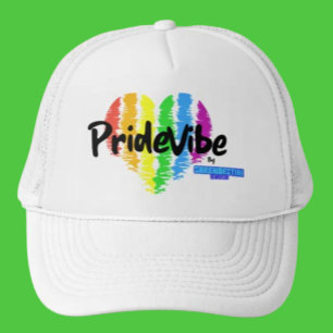 PrideVibe Rainbow Heart Trucker: Bold and Unbound Trucker Hat