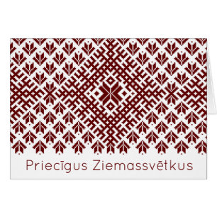 Priecigus Ziemassvetkus Traditional Latvian Design
