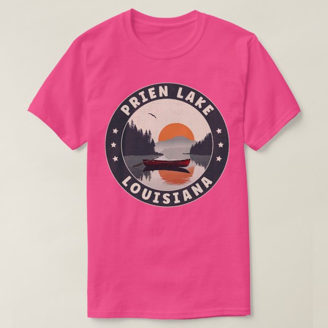 Prien Lake Louisiana Sunset TShirt (Design Front)