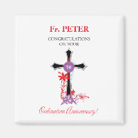 Priest 50th Ordination Anniversary Black Cross