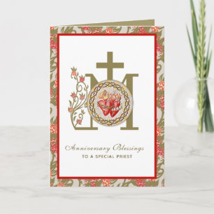 Priest Anniversary Ordination Deacon Religious Card