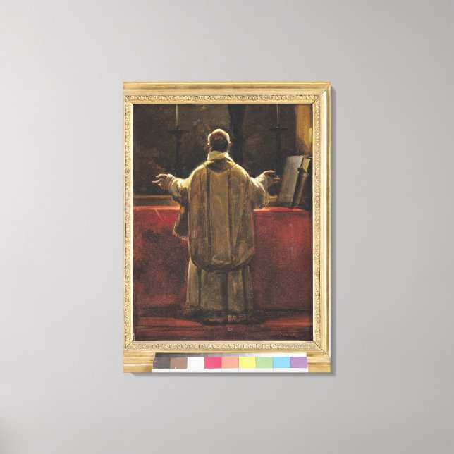 Priest at the Altar Canvas Print (Front)