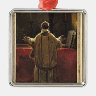 Priest at the Altar Metal Tree Decoration