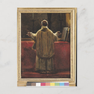 Priest at the Altar Postcard