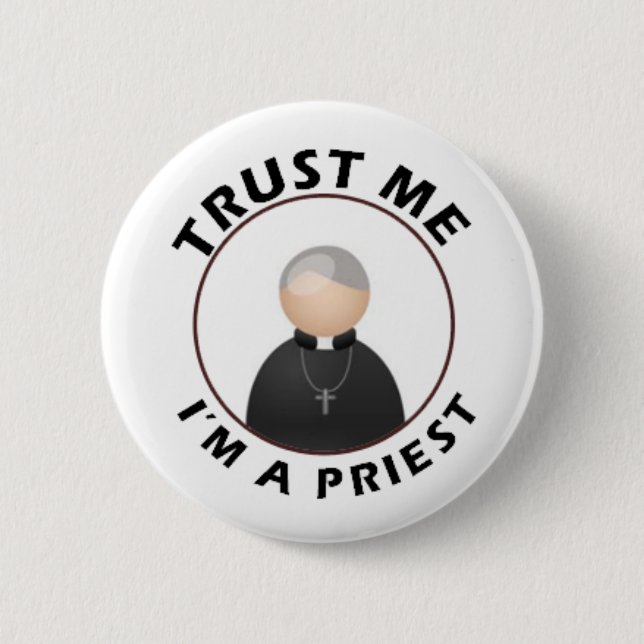 priest_button 6 cm round badge (Front)