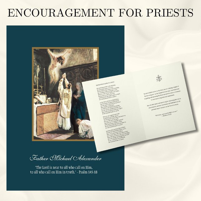 Priest Catholic Mass Blessed Mary Altar Card (Creator Uploaded)