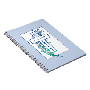 Priest Cross Flowers Personalised Notebook