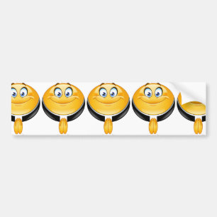 priest emoji bumper sticker