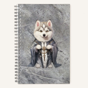 Priest King Siberian Husky Dog Notebook
