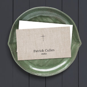 Priest or Pastor  Crucifix Business Card