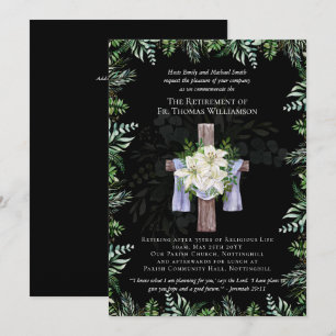Priest Pastor Deacon Minister Retirement Invites