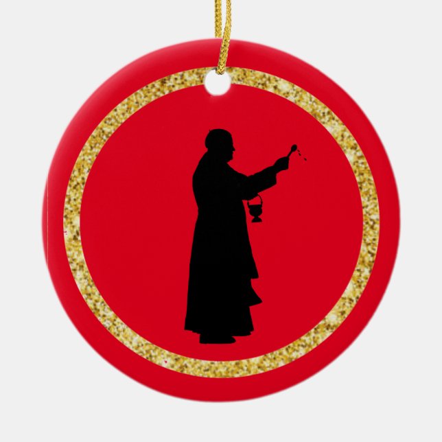 Priest with Holy Water Ornament (Front)