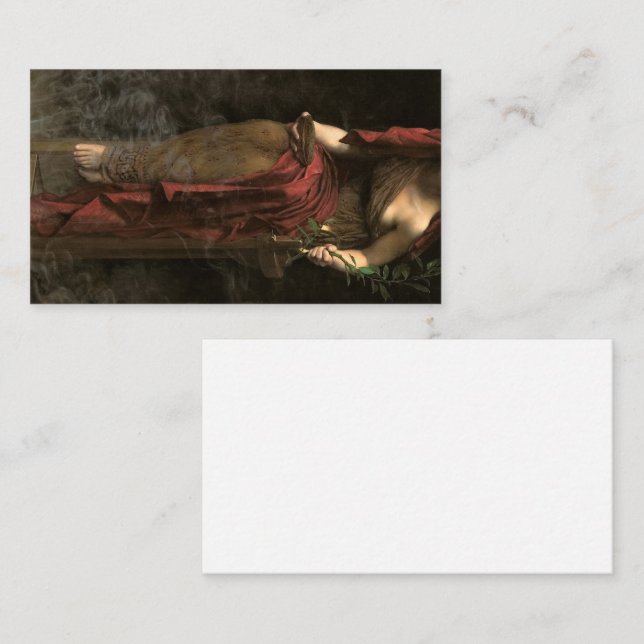 Priestess of Delphi, 1891 by John Collier Business Card (Front/Back)