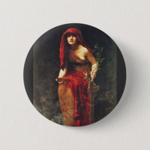 Priestess of Delphi 6 Cm Round Badge