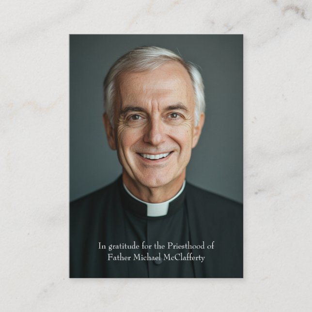 PRIESTHOOD SUNDAY PERSONALIZED PRAYER CARDS (Front)