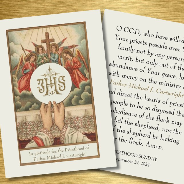 PRIESTHOOD SUNDAY PERSONALIZED PRAYER CARDS (Creator Uploaded)