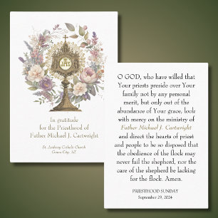 PRIESTHOOD SUNDAY PERSONALIZED PRAYER CARDS