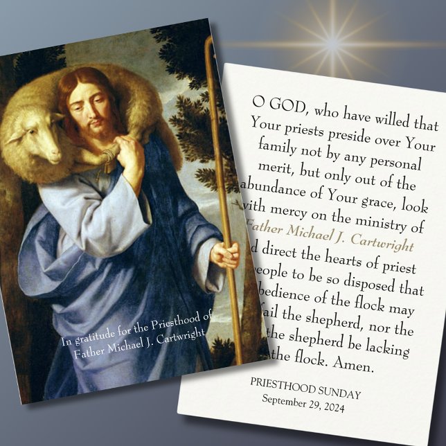 PRIESTHOOD SUNDAY PERSONALIZED PRAYER CARDS (Creator Uploaded)