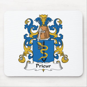 Prieur Family Crest Mouse Pad