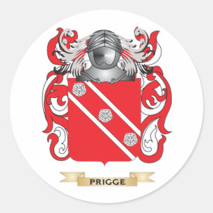 Prigge Coat of Arms (Family Crest) Classic Round Sticker