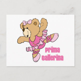 Prima Ballerina Bear Postcard