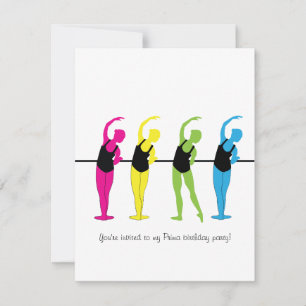 Prima Ballerina birthday invitation