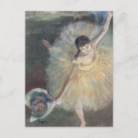 Prima Ballerina bowing on stage Edgar Degas