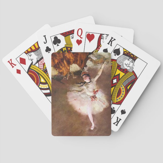 Prima Ballerina, Rosita Mauri by Edgar Degas Playing Cards (Back)